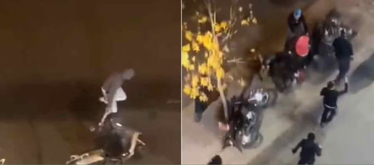 Motos de repartidores fueron atacadas por hinchas de Colo Colo que volvían del estadio