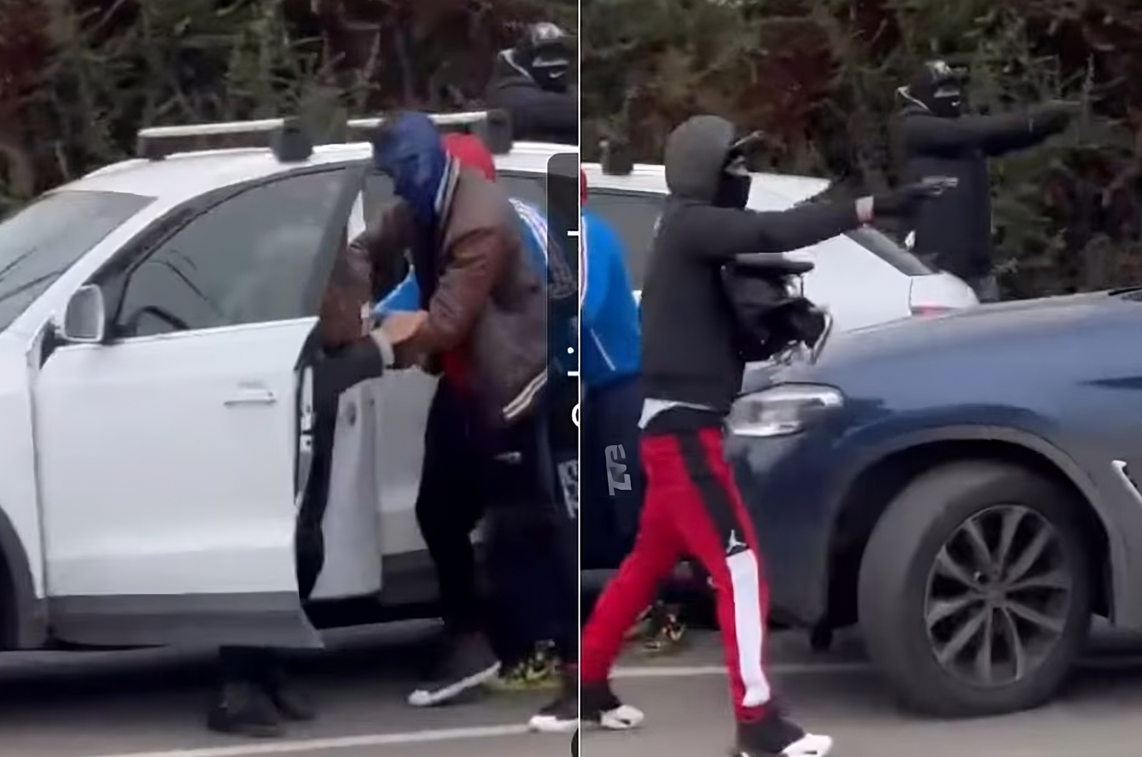 Imágenes del video de la violenta encerrona contra una adulta mayor de 70 años en Colina