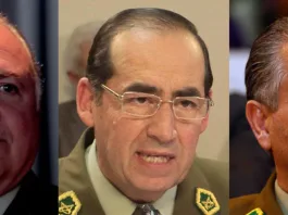 Fiscalía pide duras penas de cárcel para los ex directores de Carabineros Eduardo Gordon, Gustavo González y Bruno Villalobos