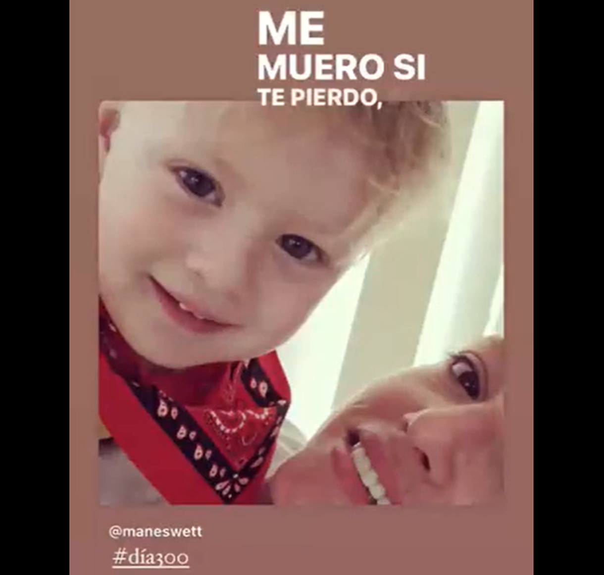 Mane Swett publicó una foto y luego un video con una canción que refleja sus sentimientos tras 300 días sin su hijo
