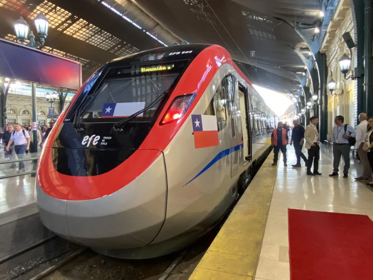 El tren más rápido de Sudamérica une Curicó con Santiago en 2 horas El tren más rápido de Sudamérica une Curicó con Santiago en 2 horas