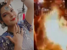 Artista colombiana sufre graves quemaduras tras accidente en espectáculo de fuego.
