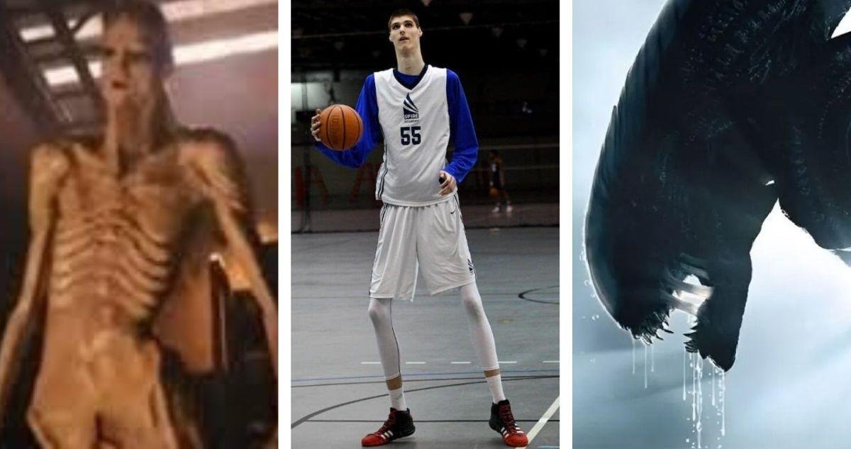 El imponente basquetbolista que interpreta a Alien en la nueva película de la saga.