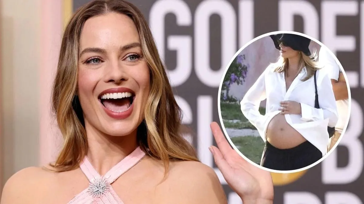 Margot Robbie deslumbra con su embarazo en unas vacaciones en Cerdeña.