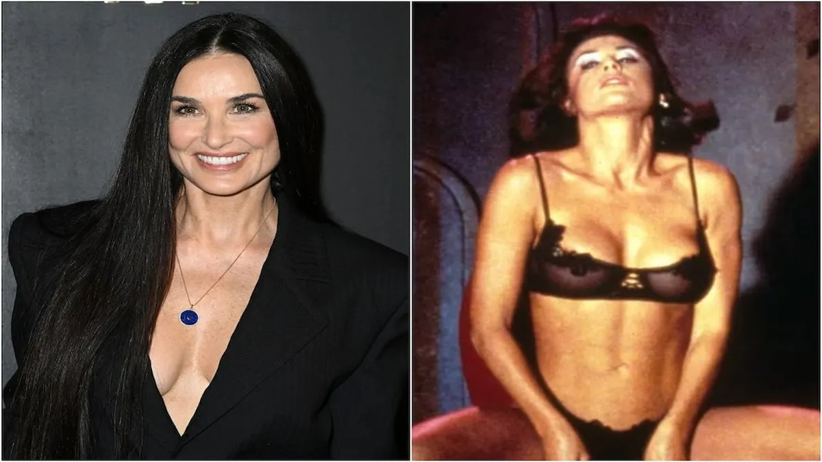 Demi Moore revive la icónica escena de Striptease