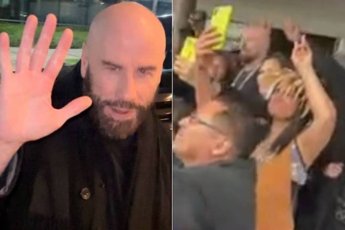 John Travolta en Chile: autógrafos y fotos con sus fans en un encuentro inolvidable.