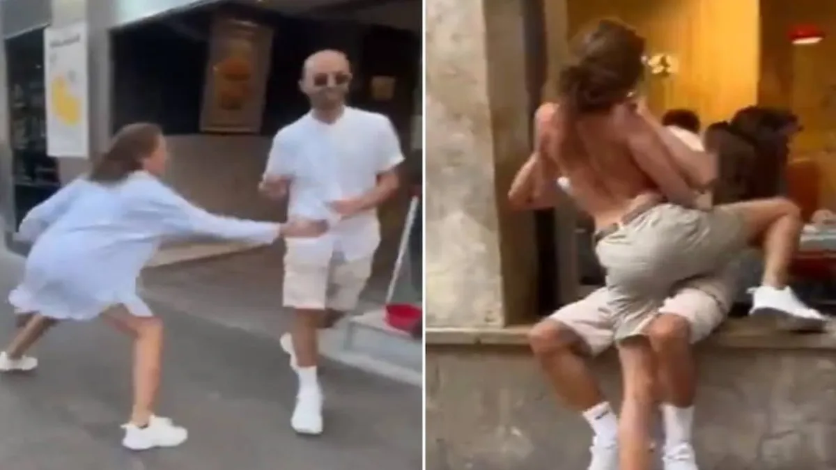 Indignación por el video de una mujer que se desnuda sobre un cliente en un bar. Indignación por el video de una mujer que se desnuda sobre un cliente en un bar.