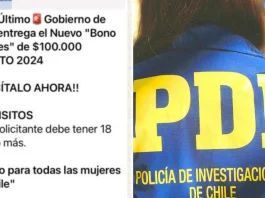 Alerta de estafa: PDI advierte sobre mensajes falsos del nuevo Bono Mujer.