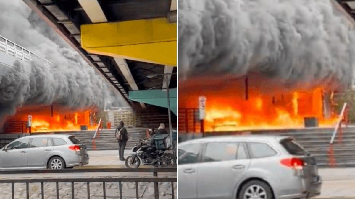 Incendio en Escuela Militar: indagan posible implicación de personas en situación de calle.