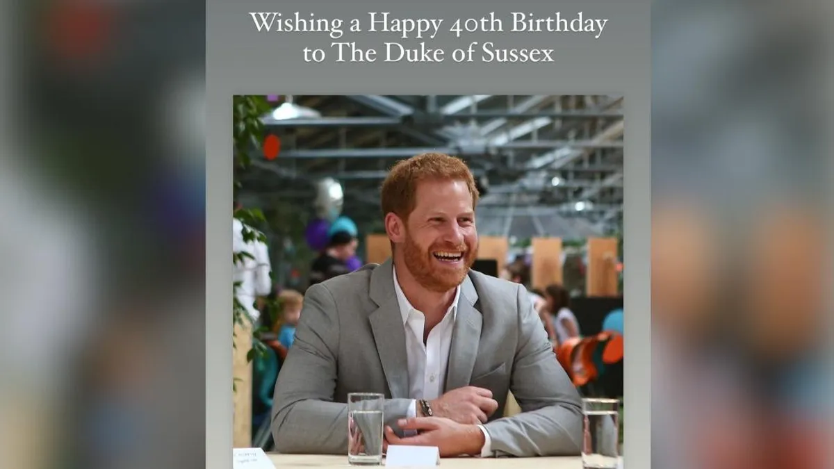 William y Kate envían felicitaciones a Harry en su cumpleaños