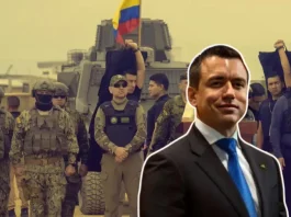 Noboa propone eliminar prohibición de bases extranjeras para enfrentar el crimen transnacional.