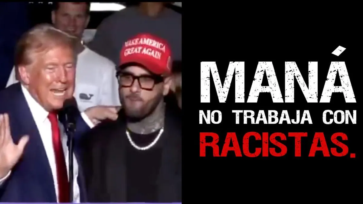 Maná retira colaboración con Nicky Jam por su apoyo a Trump y rechazo al racismo.