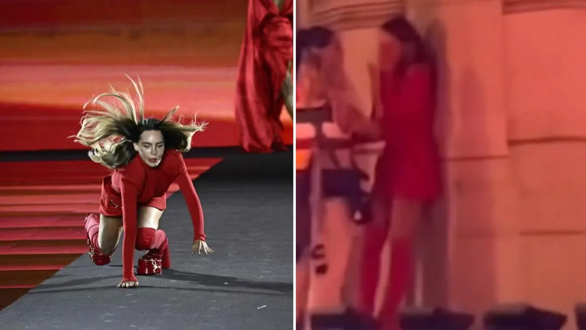 Belinda se quiebra en lágrimas tras una caída en la pasarela de París y necesita consuelo. Belinda se quiebra en lágrimas tras una caída en la pasarela de París y necesita consuelo.