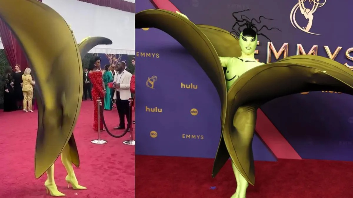 Descubre la sorprendente aparición de la celebridad vestida de plátano en los Emmy.