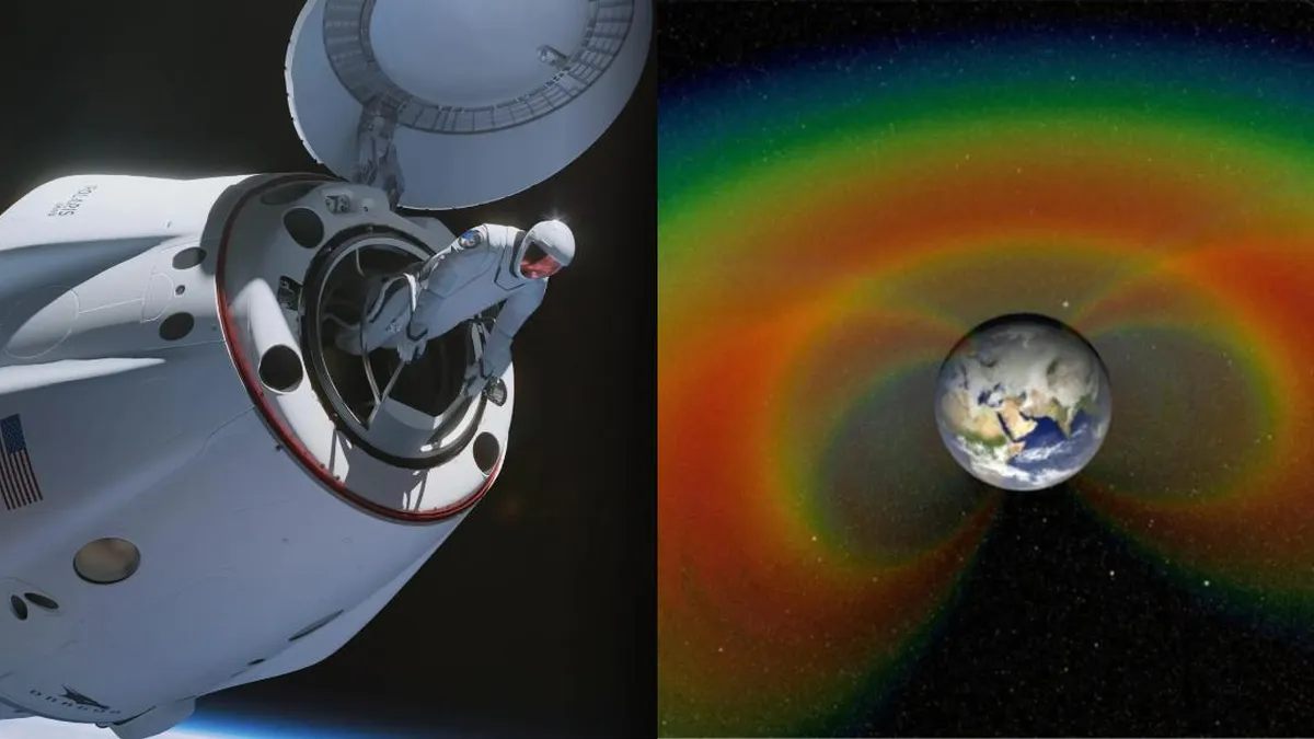Cinturones de Van Allen: zonas de alta radiación que desafían a los astronautas de SpaceX.