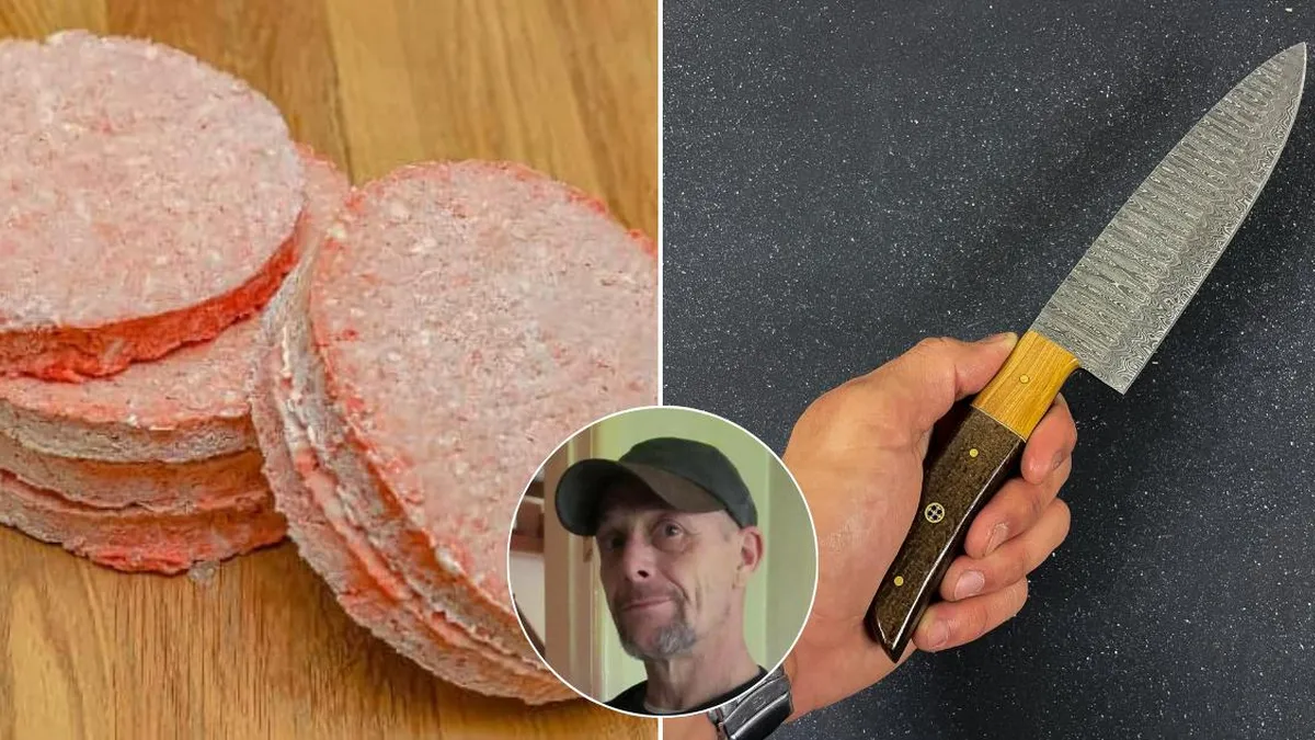 Trágico accidente: hombre fallece al intentar separar hamburguesas congeladas.