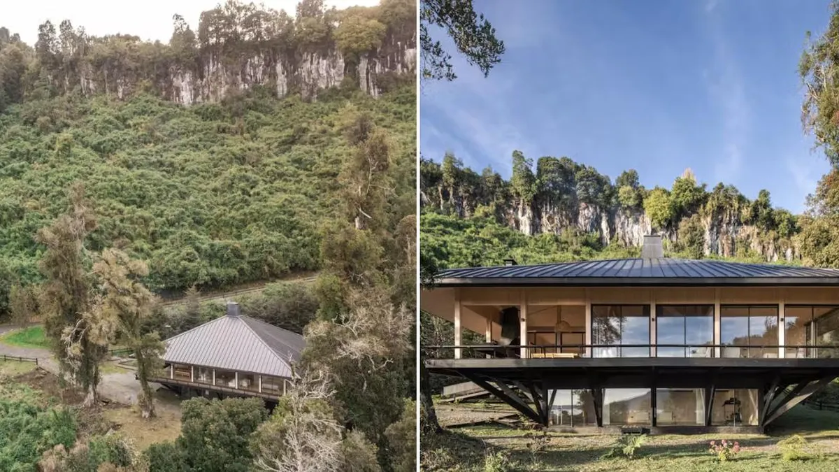 Una casa japonesa en la Patagonia chilena: fusión de culturas en un paisaje único. Una casa japonesa en la Patagonia chilena: fusión de culturas en un paisaje único.
