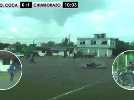 Sicario interrumpe un partido de fútbol amateur en Ecuador