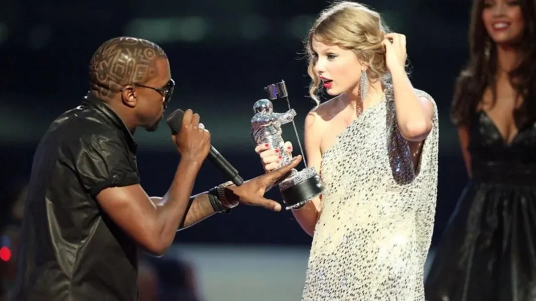 15 años del icónico momento entre Kanye West y Taylor Swift en los MTV VMA's.