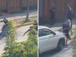 Madre apuñala a apoderado y es atropellada por su hijo en violento incidente escolar.