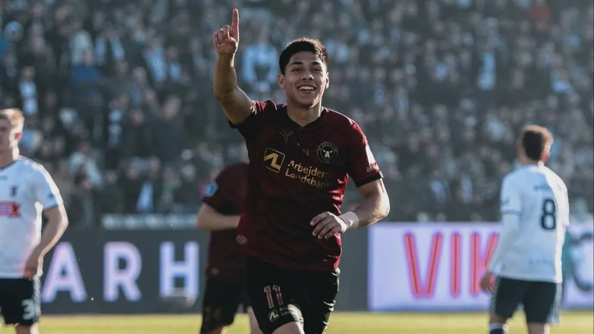 Darío Osorio deslumbró con un golazo en la Europa League