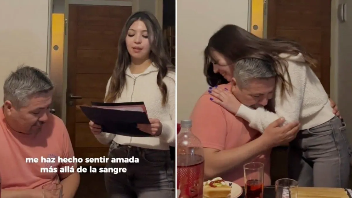 Un emotivo momento: un joven pide el apellido a la pareja de su madre.