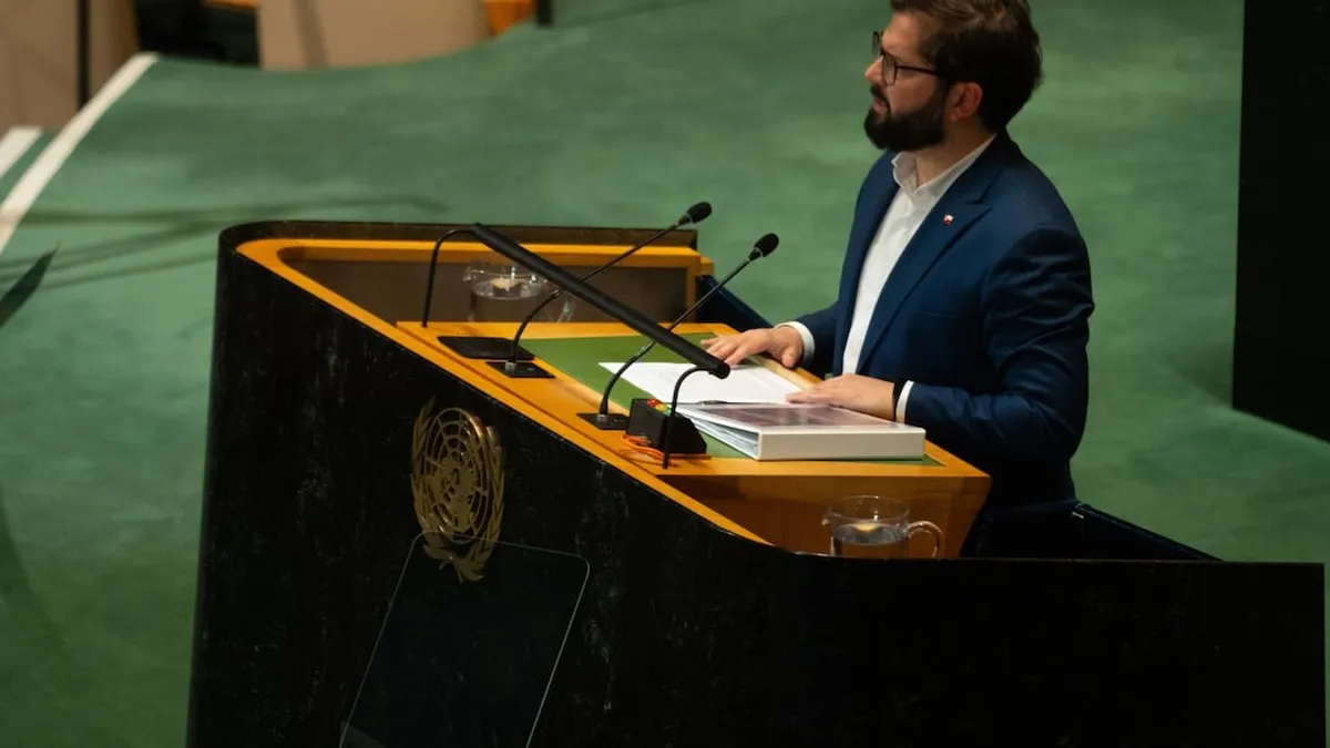 Presidente Gabriel Boric aboga por una reforma de la ONU para adaptarla a los nuevos tiempos. Presidente Gabriel Boric aboga por una reforma de la ONU para adaptarla a los nuevos tiempos.