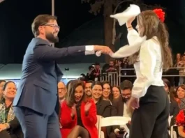 El Presidente Boric y su pareja brillan en el inicio de las Fiestas Patrias 2024.