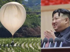 Corea del Norte lanza globos con basura hacia el sur