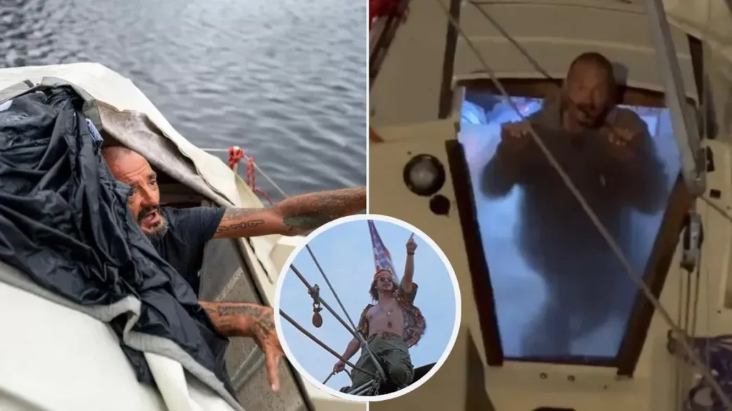 El nuevo 'Teniente Dan' desafía al huracán Milton en su velero en Tampa.