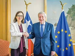 Canciller y nueva embajadora de la UE en Chile discuten prioridades bilaterales.