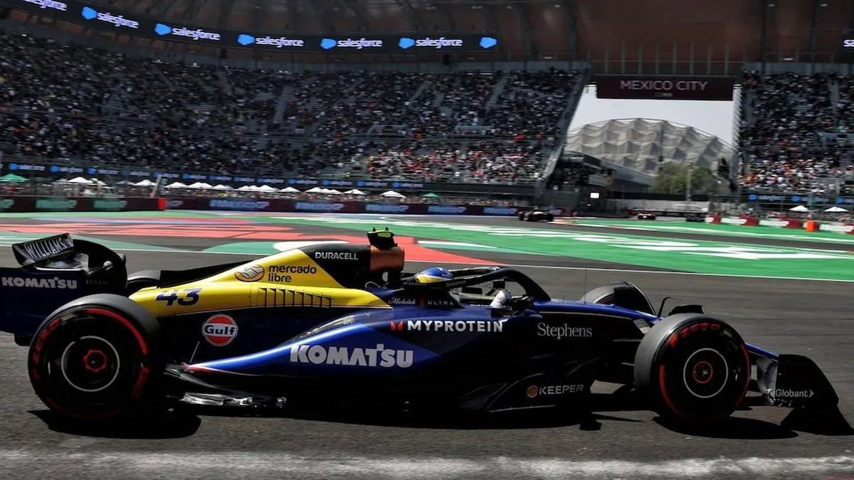 Franco Colapinto inicia con éxito el GP de México de Fórmula 1.