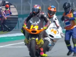 Accidente en boxes del GP de Tailandia: un choque que pudo ser trágico.