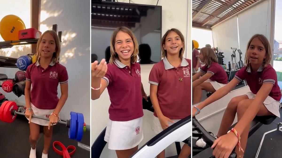 Las hijas de Cinthia Fernández brillan en el gimnasio con consejos saludables.