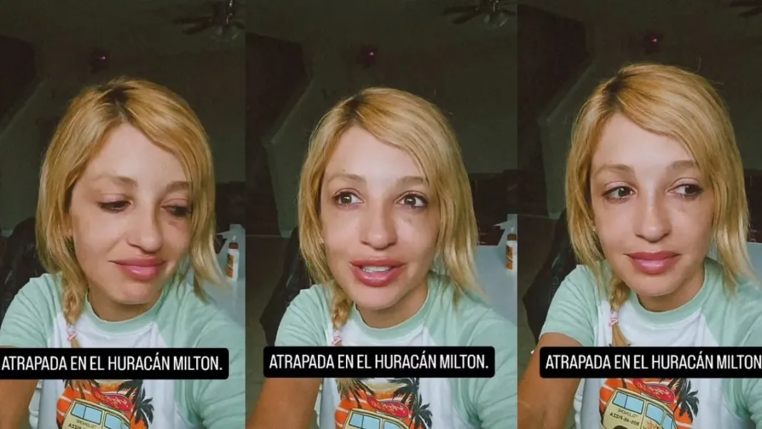 Lorena Miki enfrenta el huracán Milton: su lucha por no regresar a Chile.