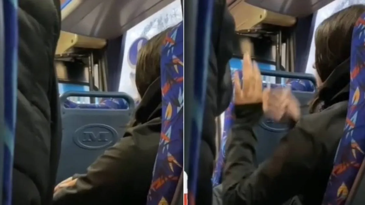 Escolar frena a chofer que la echó del micro y desata polémica en redes sociales.