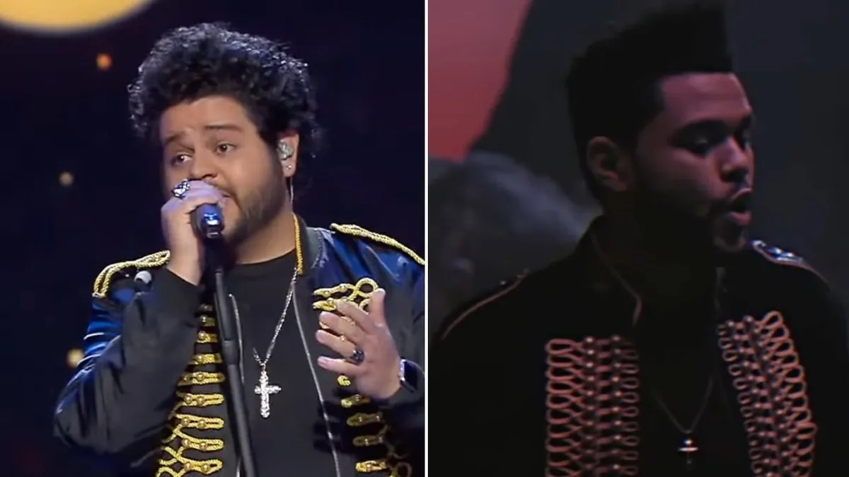 The Weeknd reacciona al talento del imitador chileno en 'Mi Nombre Es'. The Weeknd reacciona al talento del imitador chileno en 'Mi Nombre Es'.