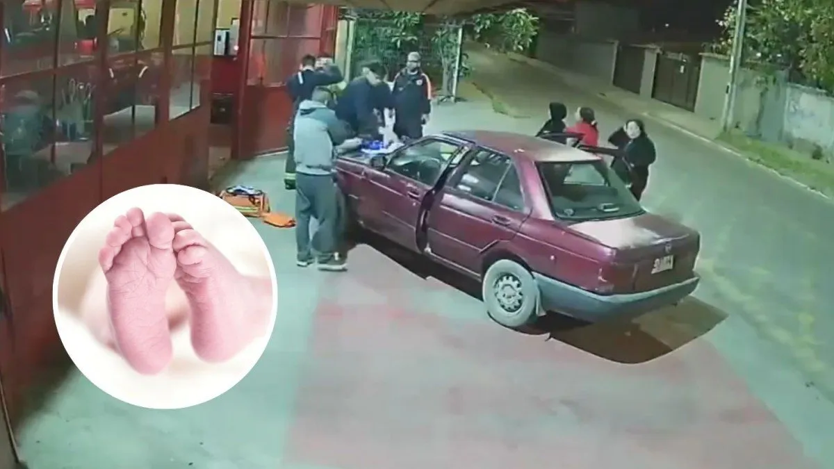 Bomberos de Puente Alto salvan a bebé con maniobra de reanimación con el dedo.