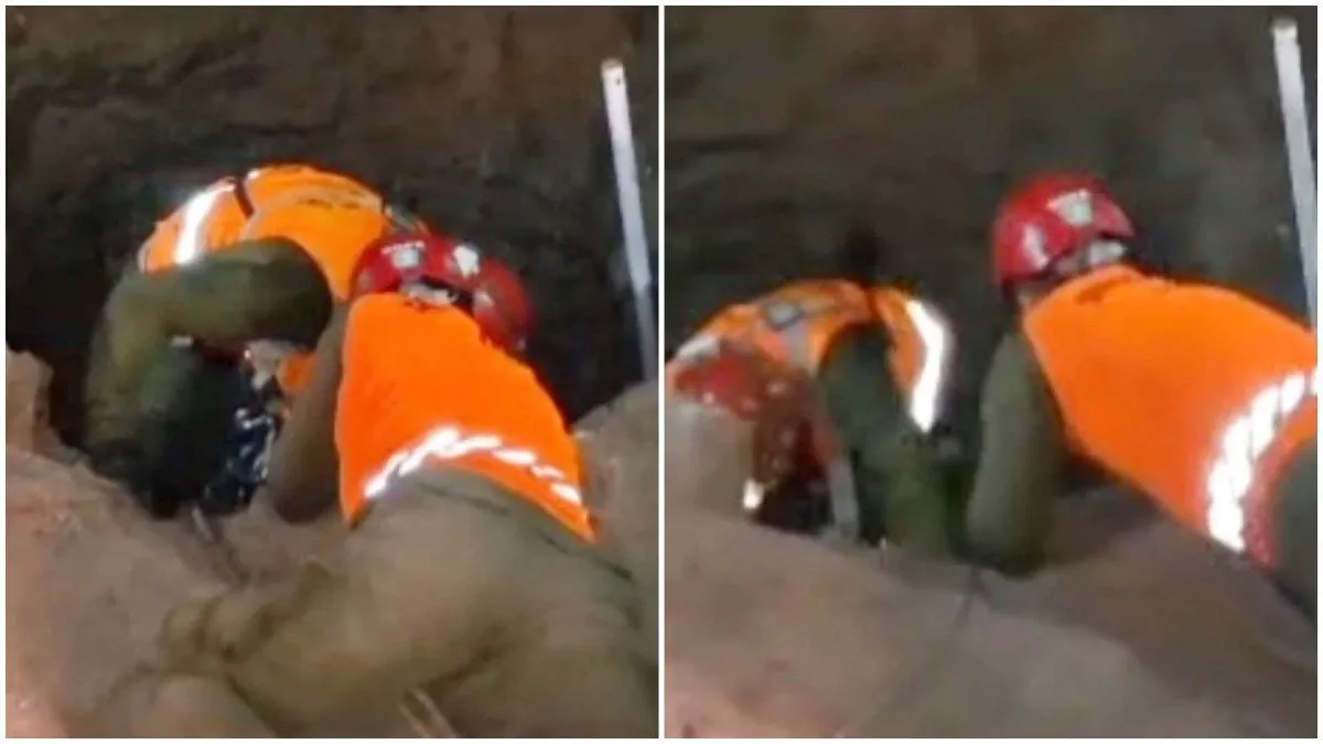 Rescate de adolescente en Antofagasta tras caer en pique minero buscando un drone.