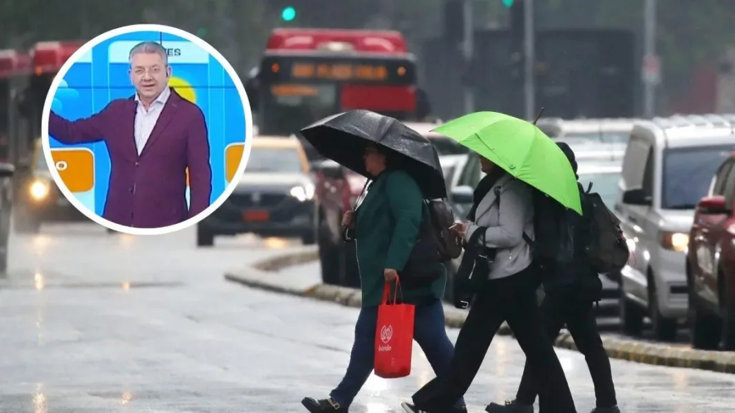Jaime Leyton anticipa lluvias en Santiago: horarios y cantidades para el miércoles.