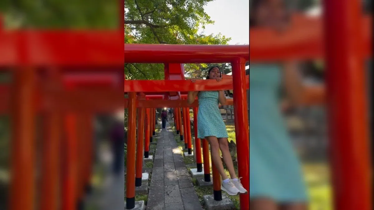 Controversia en redes: influencer chileno entrena en un santuario japonés.