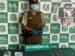 Detenidos en Ovalle: 'dupla dorada' con alcohol y arma de fuego.