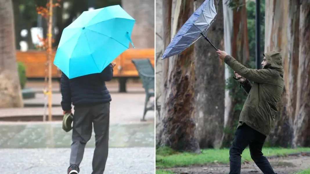 Pronóstico: Lluvias y vientos de hasta 40 km/h este martes. Zonas afectadas aquí.