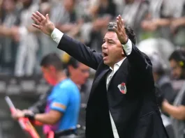 Marcelo Gallardo expresa su frustración tras la eliminación ante Mineiro.