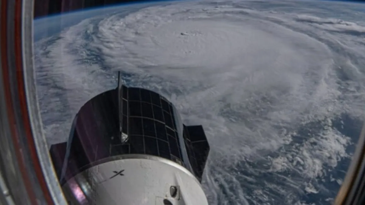 Astronauta captura el impresionante huracán "Milton" desde la Estación Espacial.