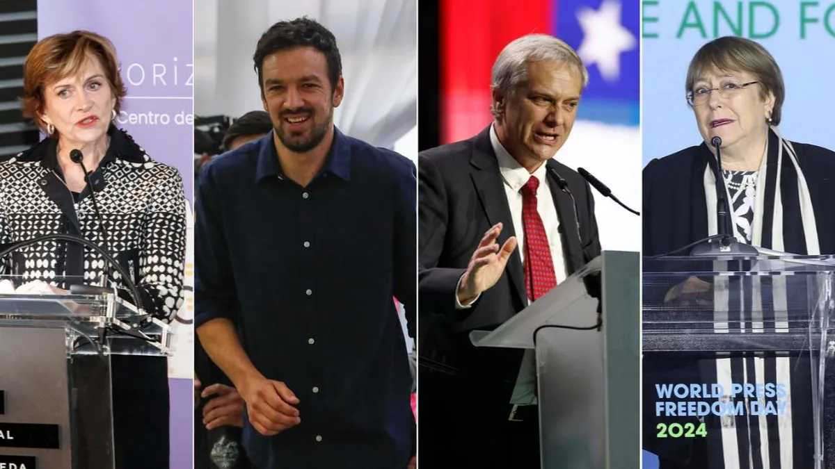 Matthei y Vodanovic avanzan en sondeo presidencial; Kast y Bachelet descienden.