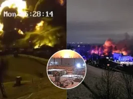 Explosión del Boeing 737 tras su trágico accidente en Lituania.