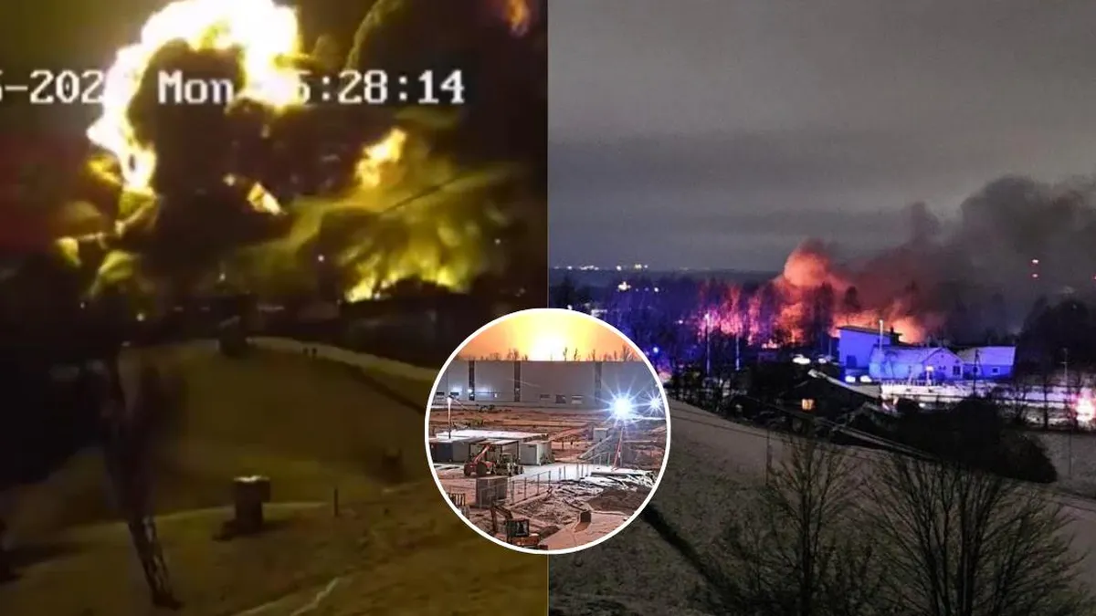 Explosión del Boeing 737 tras su trágico accidente en Lituania.