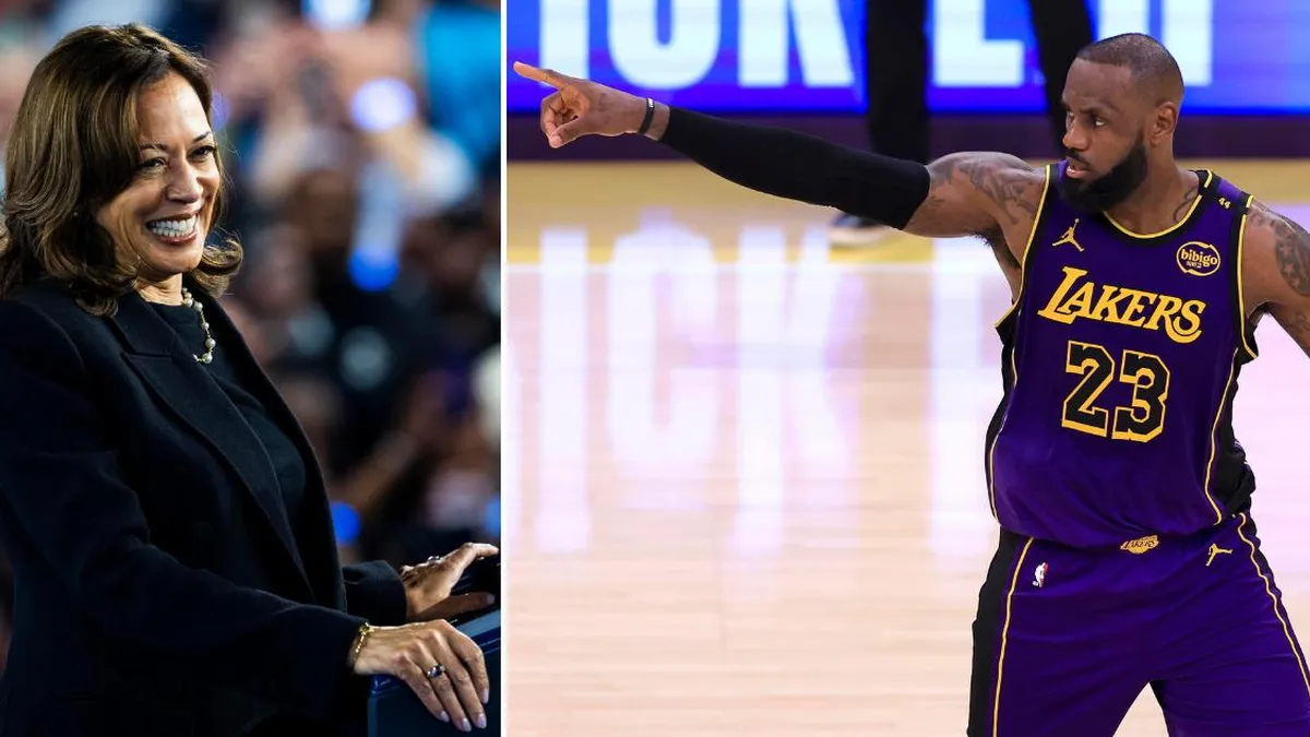 LeBron James insta a votar por Kamala Harris a cinco días de las elecciones.