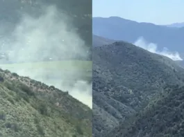 Bomberos y CONAF luchan contra incendio en Melipilla; Senapred declara Alerta Roja.